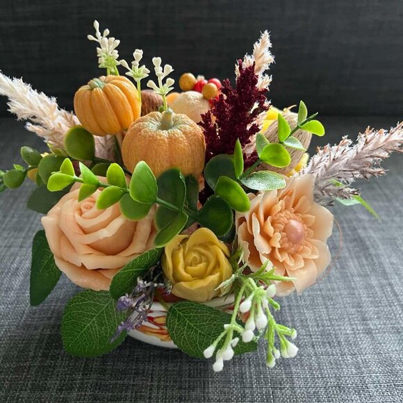 Soap Flowers Bouquet handmade gift FREE BAG and CARD - Picture 5 of 6